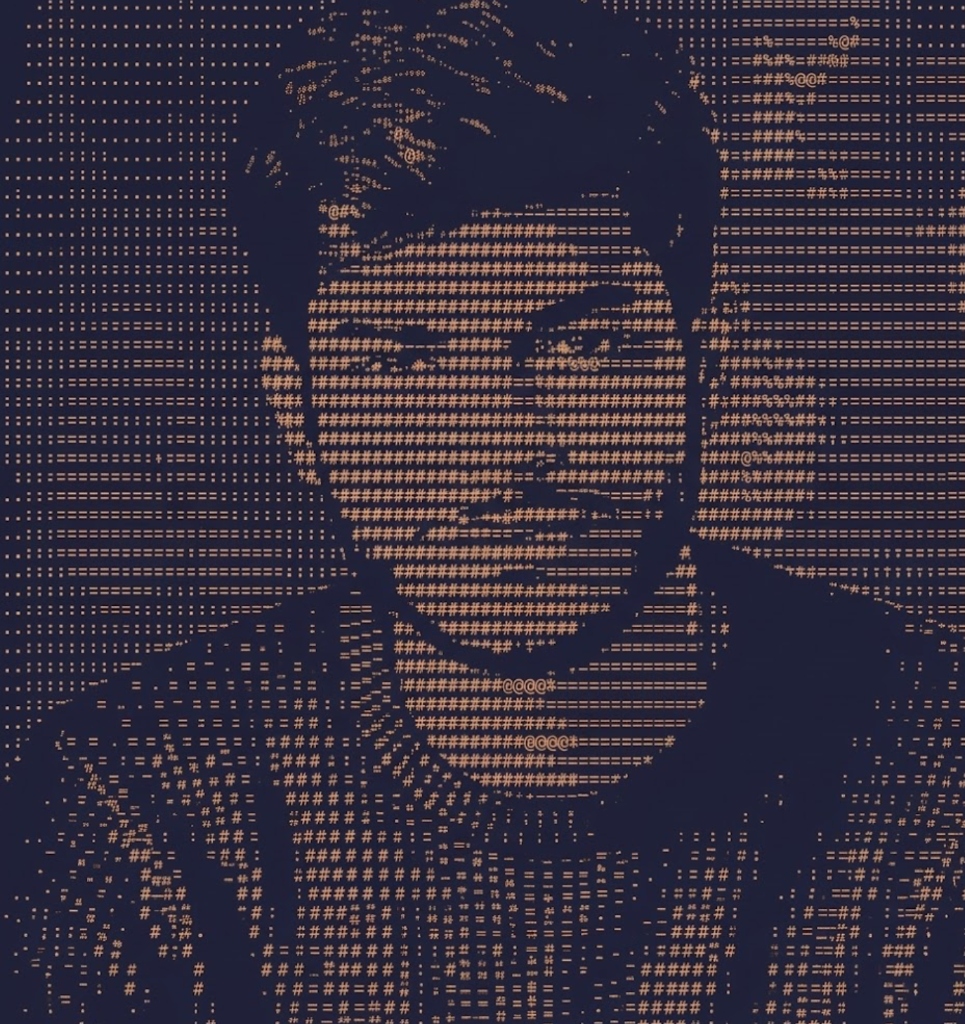 ASCII Art Portrait of Aadi Pratap Singh